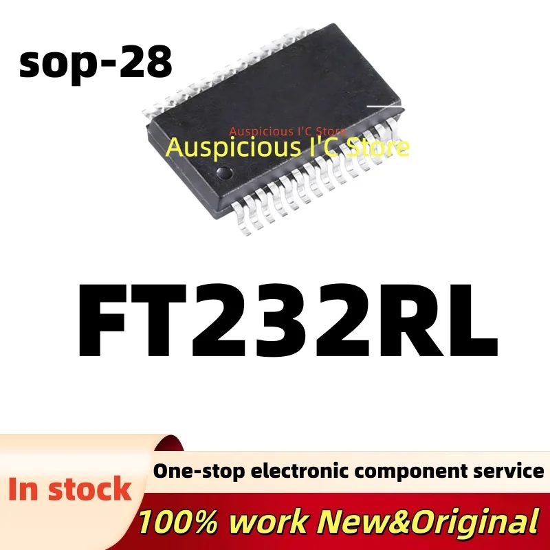 

(2-5pcs) FT232RL FT232 FT232RL-REEL sop-28