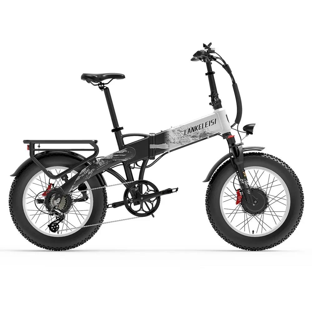 AliExpress NONE Lankeleisi X2000Max Double Motor Electric Bike 20Ah Samsung Battery 20inch 48km/h Electric Snow Bike Mountain Ebike
