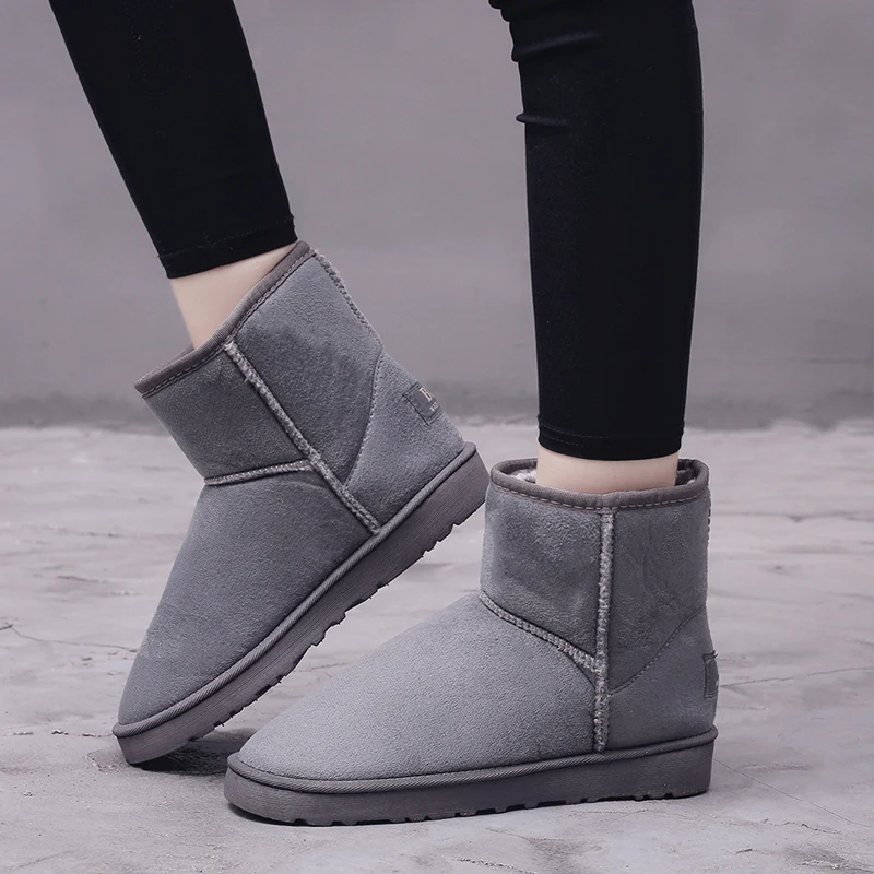 Large Size 49 Snow Boots For Men Women Platform Warm Plush Men\'s Winter Boots Slip-on Ankle Boots Men Botas Para Hombre