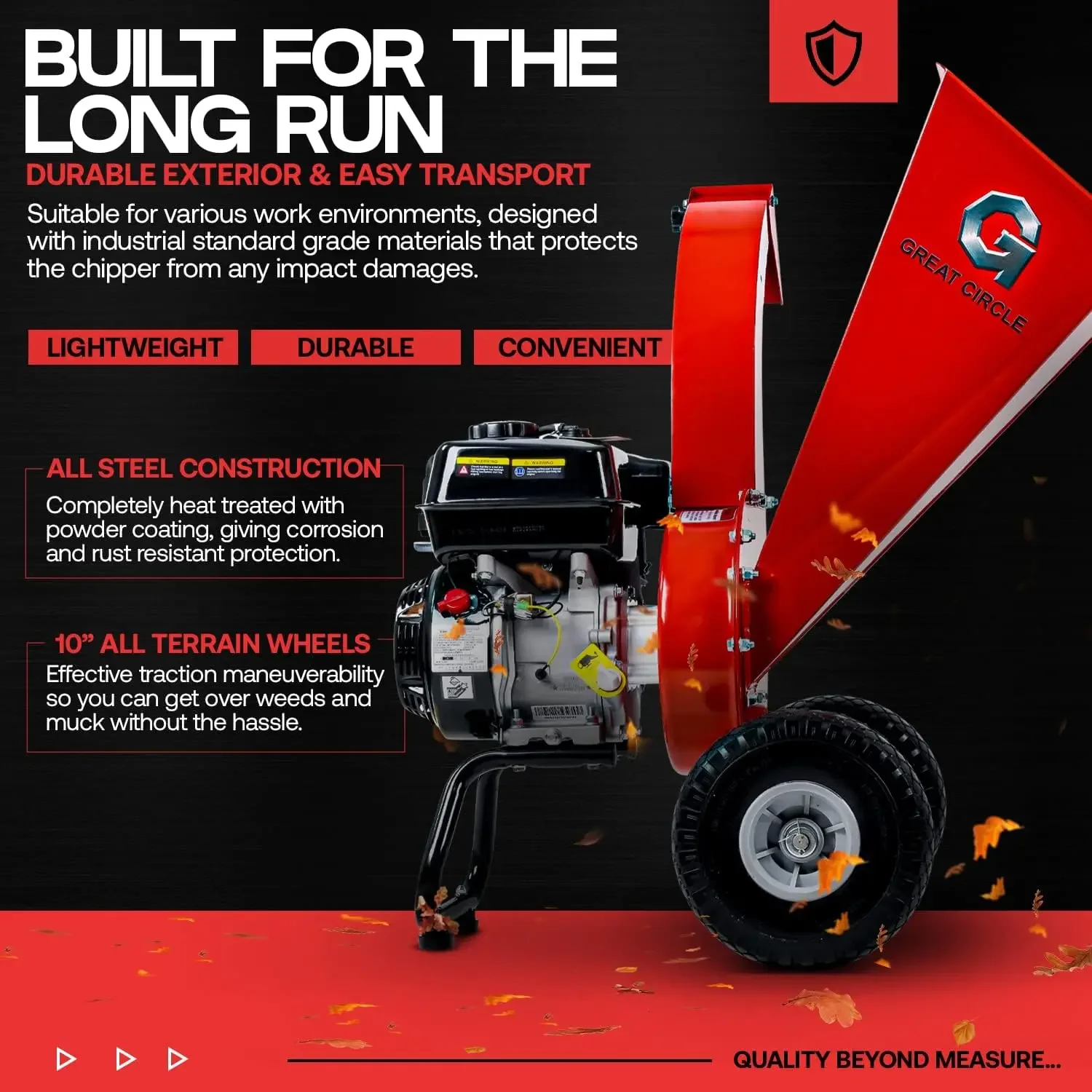 ไม้ Chipper Shredder Mulcher Ultra Duty 7 แก๊ส 3 "นิ้วความจุสูงสุดไม้ EPA/CARB Certified Aids