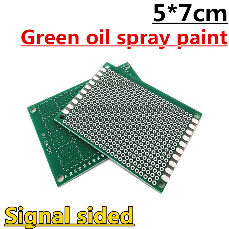 5pcs 5x7cm Signal sided  5*7cm 5x7 5*7 Double Side Prototype PCB diy Universal Printed Circuit Board