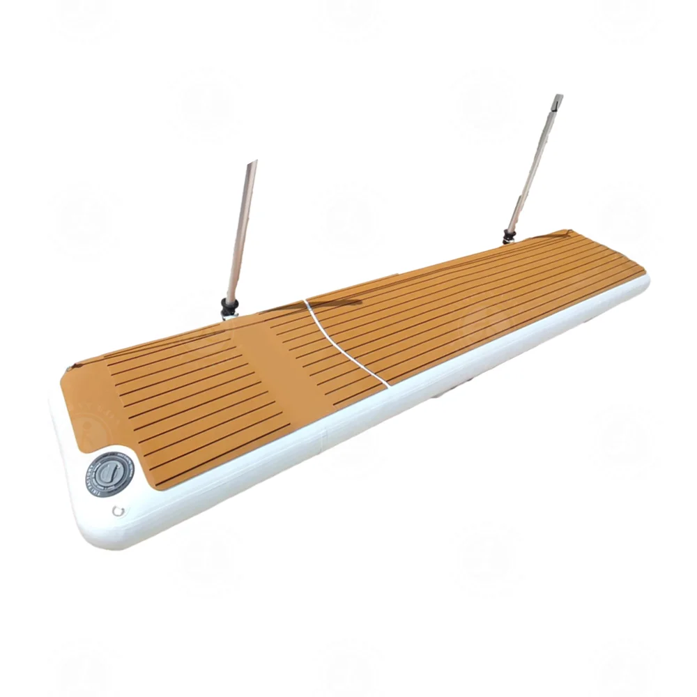 

Надувная водонепроницаемая платформа-трап из материала Drop Stitch для йоги на воде, плавучий понтон, причал для яхт — акция!