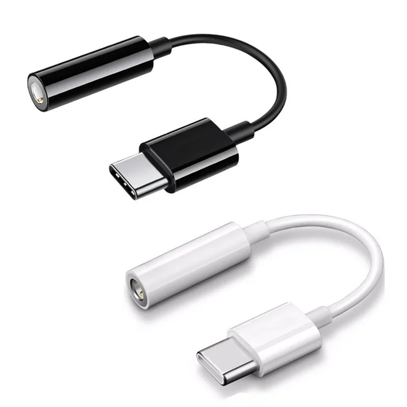 2x Type C To 3.5mm Earphone Converter Audio Cable Adapter USB C To 3.5 Aux Adapter for letv 2/letv 2pro/letv MAX2 for Xiaomi 6