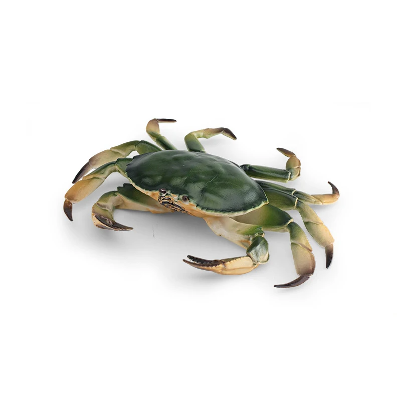 Simulation Marine Animal Crab Model Fun Three-eyed Crab Pike Crab Bread Crab Desktop Decorative Ornaments Children Toys Gifts