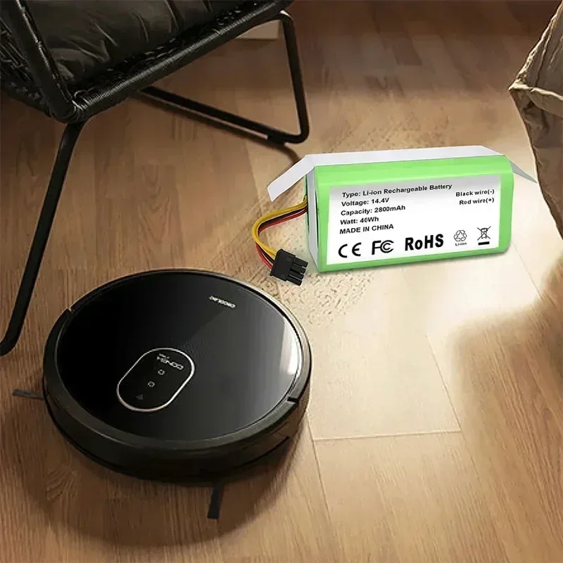 4S1P Li-ion Battery 2800mAh 14.4V for Conga Excellence 990 1090 Ecovacs Deebot N79S N79 DN622 Eufy Robovac 11 11S 12 35C X500