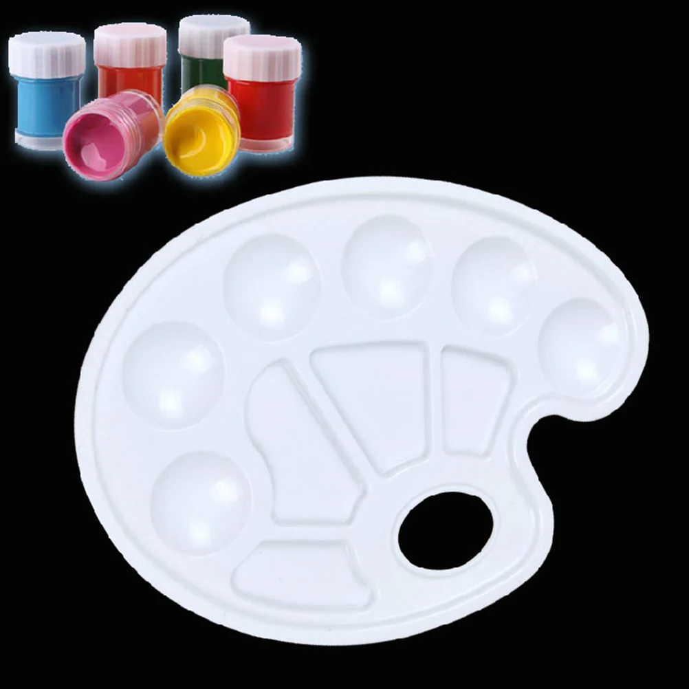 

2 pcs Kids Paint Tray Creative Diy Painting Tool Plastic Palette Non-Toxic Durable Lightweight Fun Shape Art Craft Supplies For