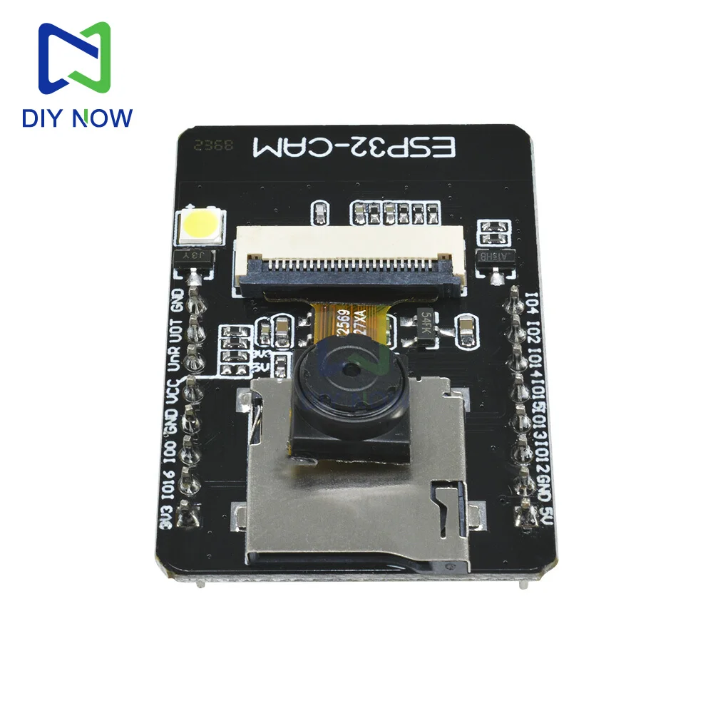 Placa de desarrollo ESP ESP32-CAM WIFI Bluetooth módulo de cámara OV2640 módulo de ESP32-S de 2,0 MP compatible con tarjeta UART, SPI, I2C, PWM TF