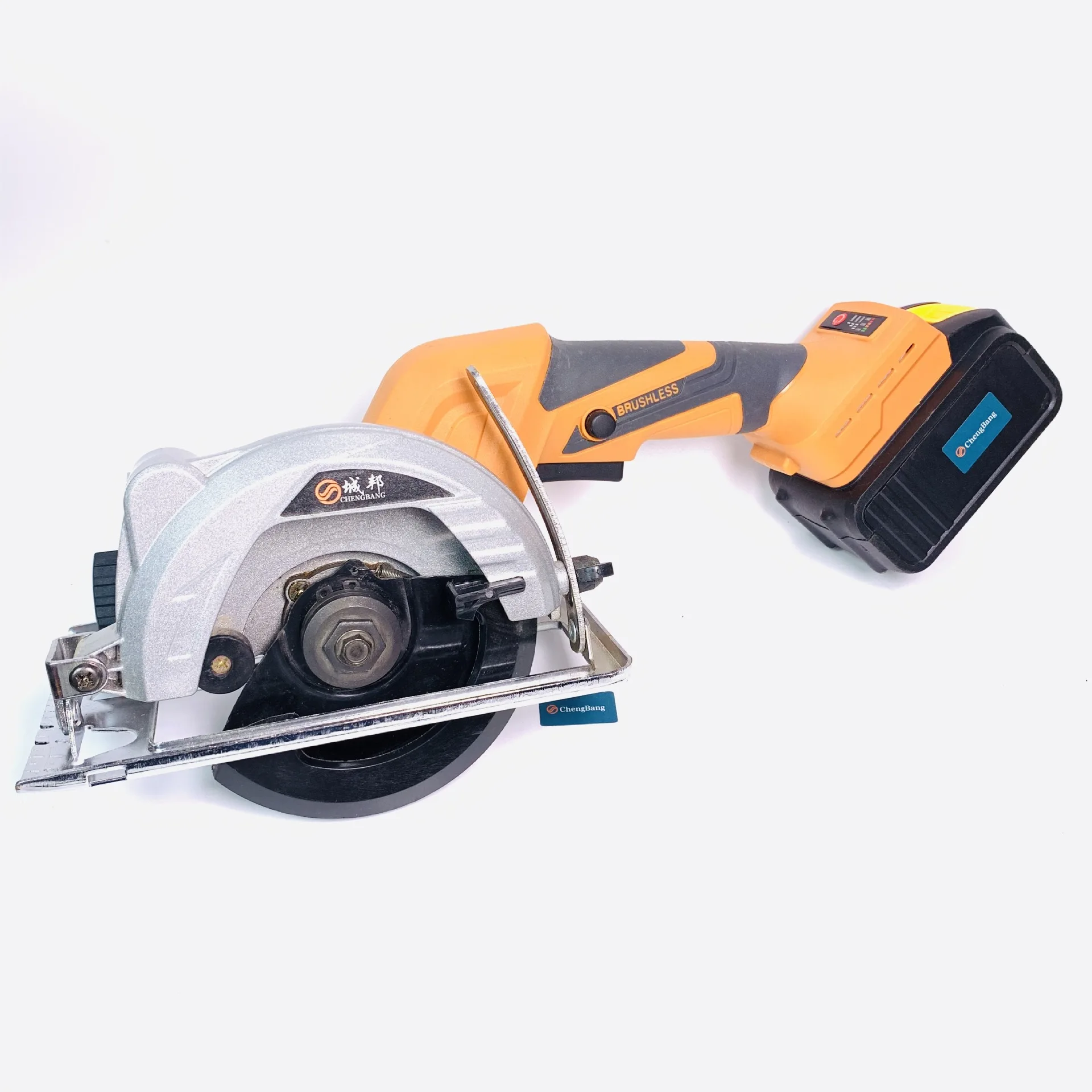 Orange lithium brushless electric single flashlight circular saw L01