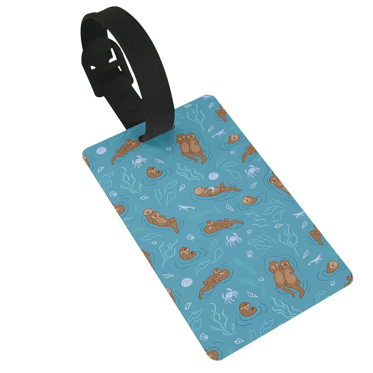 

We Love Each Otter Luggage Tags Suitcase Accessories Travel PVC Baggage Boarding Tag Portable Label Holder ID Name Address