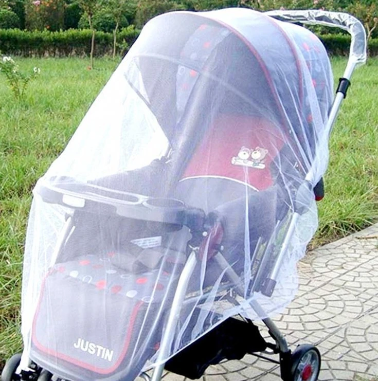 Insect Shield Net Mesh for Baby Stroller Pushchair Cart Safe Infants Protection Mosquito Net Mesh Cover Stroller Accessories