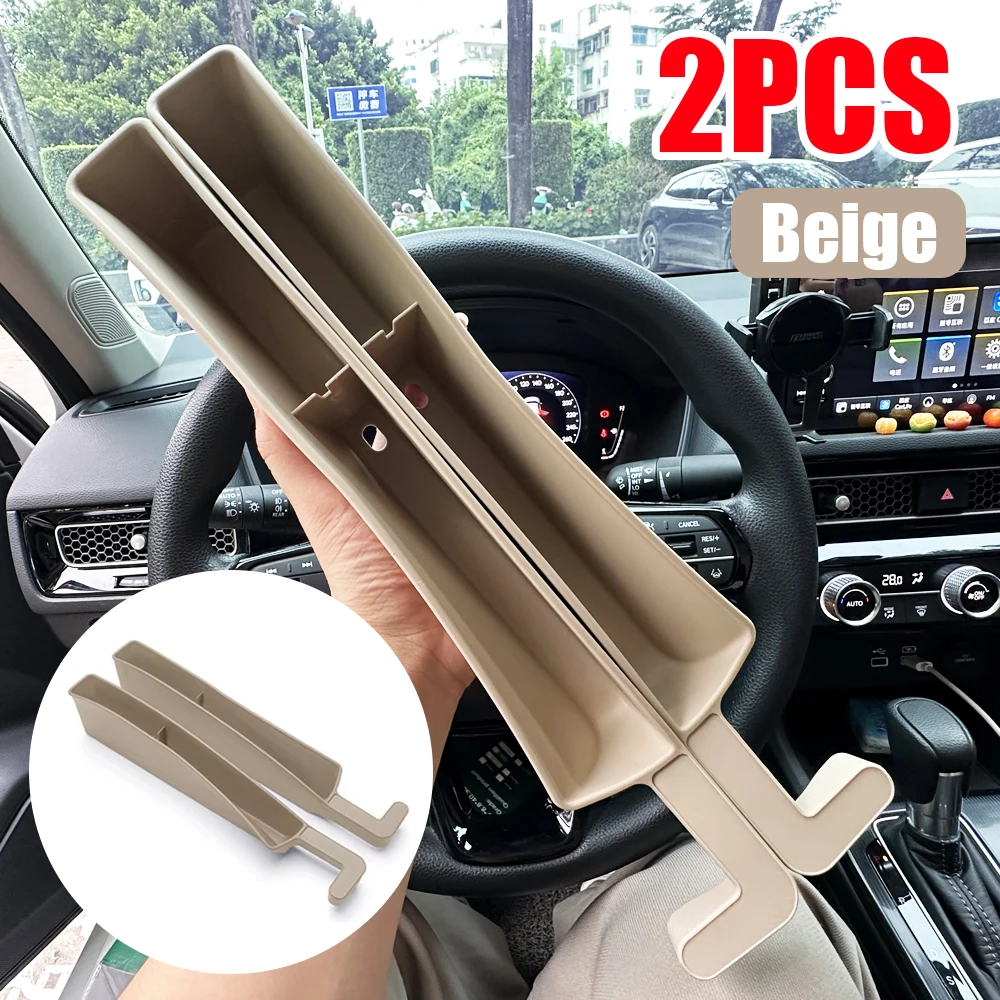 2025 neue Universal Auto Sitz Lücke Organizer Carbon Faser Auto Konsole Seite Tasche Sitz Spalt Lagerung Box Innen Zubehör – Detail 2