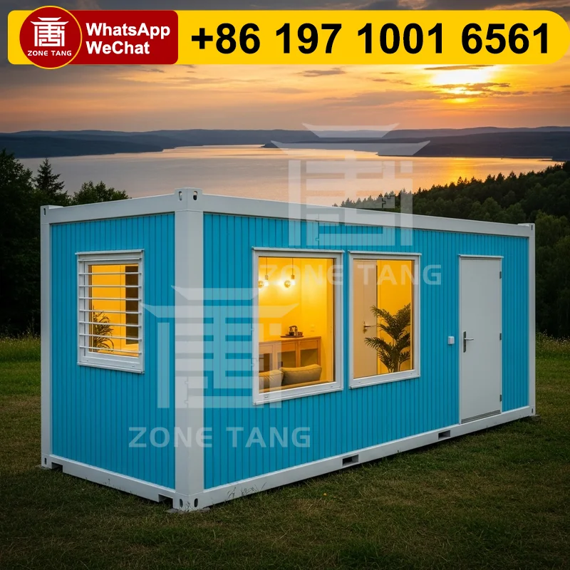

Prefab Container System Flat Pack Home Ecological Easily Movable Manufactured Homes Hotel Tiny House Wind Resistance Mobility