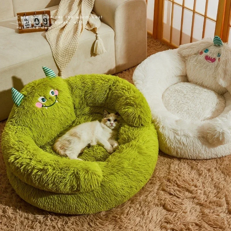 Pet Dog Sofa Beds for Small Dogs Warm Plush Pet Beds Cat Beds Mat Pets Kennel Washable Puppy Kitten