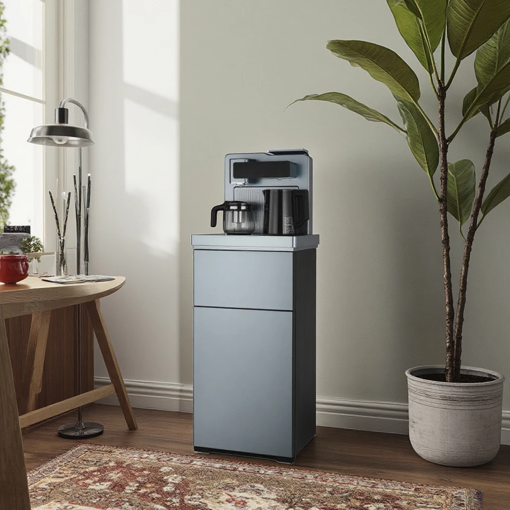 حار بيع-220 فولت-240 فولت موزع المياه وآلة شريط الشاي - الساخن البارد للمنزل والمكتب - FJ-913 (أسمر فاتح)