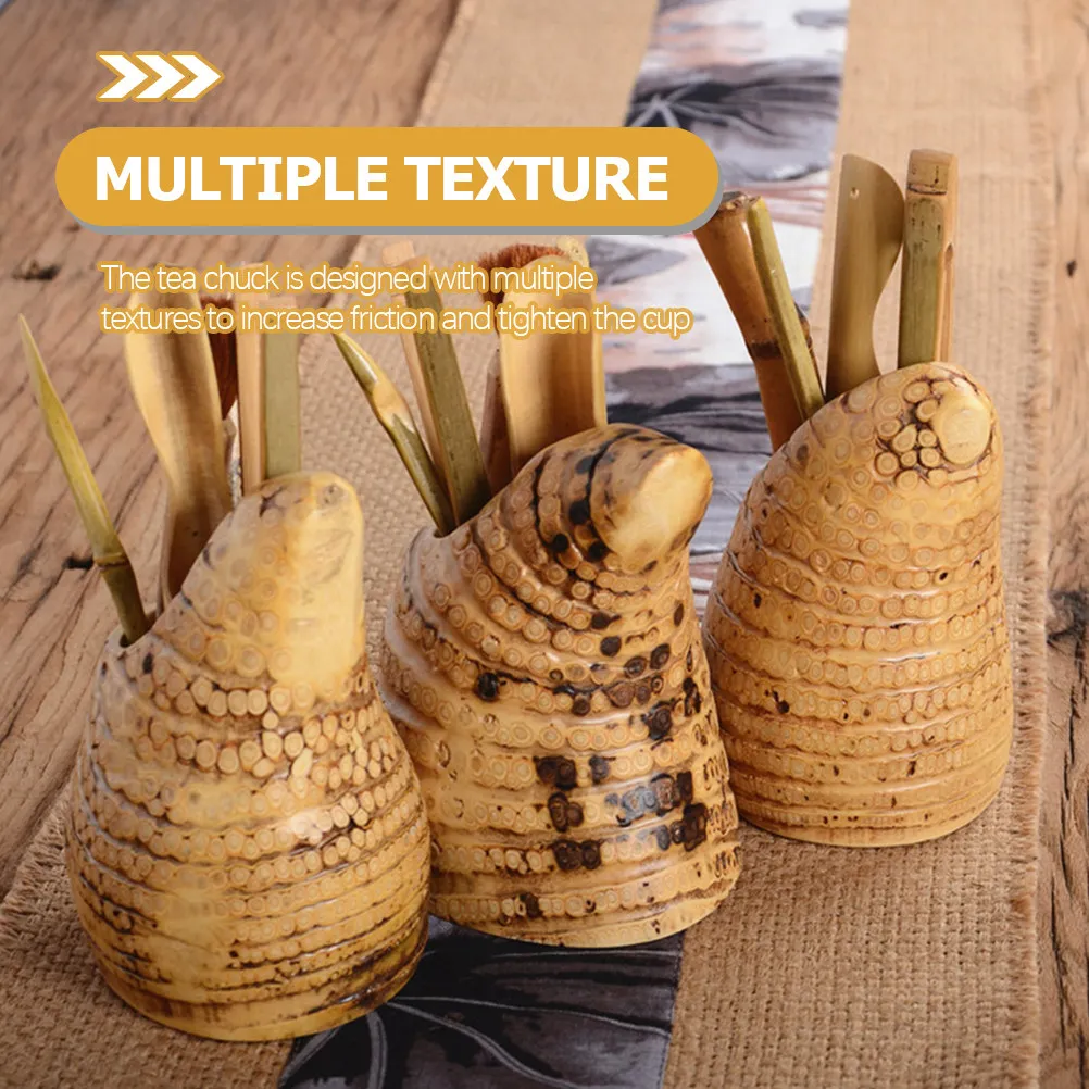 

1Set Bamboo Tea Tools Set Vintage Chinese Style Easy Cleaning Gongfu Tea Ceremony Accessories Lightweight Portable for Relaxing