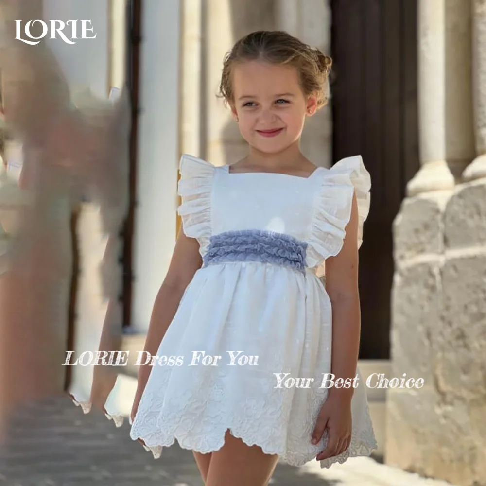 

LORIE Sweet Tulle Flower Girl Dress for Weddings A-Line 3D Flower O Neck with Flower Girl Dresses Customized Gril Party Gown