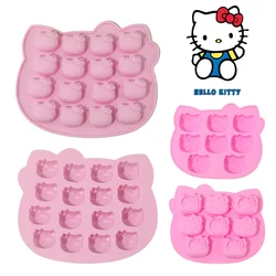 16 griglie Hello Kitty stampo per torta in Silicone Cartoon Cute Home Baking Home fai da te torta al cioccolato stampo per cubetti di ghiaccio 8/4 anche forniture da cucina