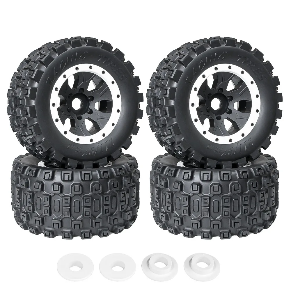 

1 Set 211mm 1/5 buggy Tire Tyre with 24mm Wheel Hex for Arrma 1/5 Kartun 8S Outcast 8S for Trxs 1/5 X-MAXX RC Car