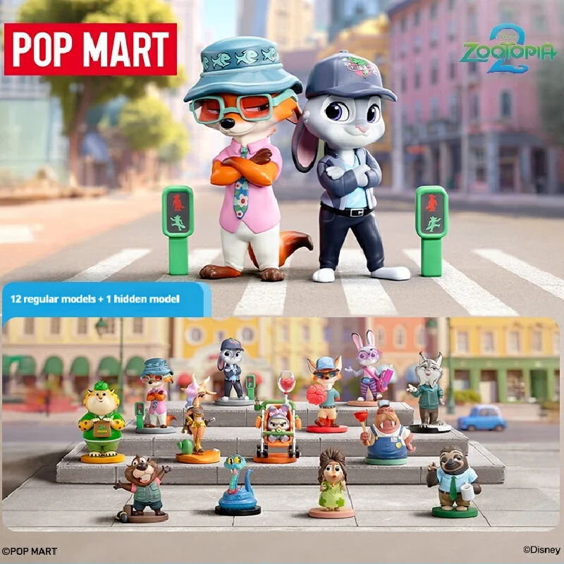 

New POP MART DISNEY ZOOTOPIA NEXT ADVENTURE Series Blind Box Toys Cute Ornaments Figurines Mystery Box Desktop Model Dolls Gifts
