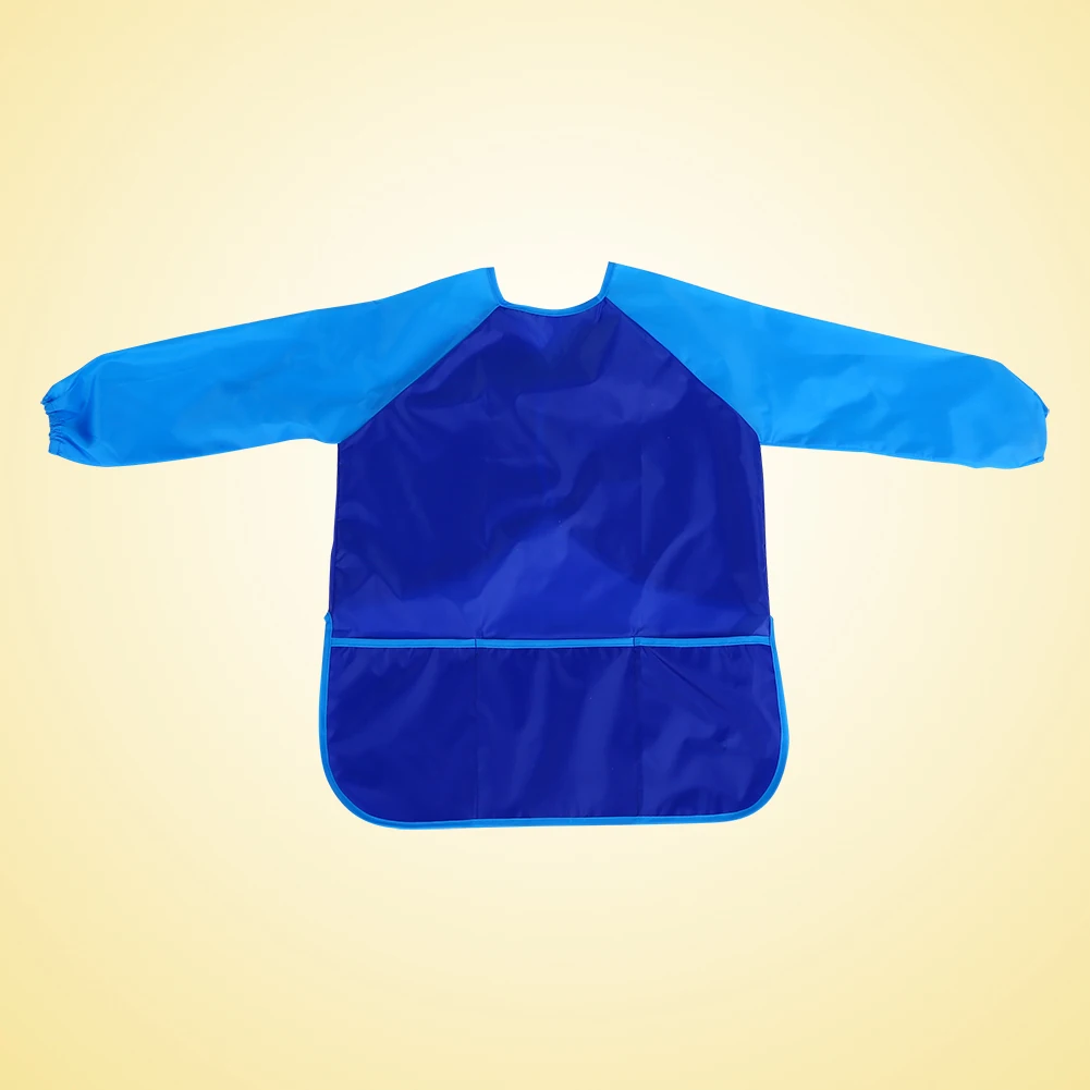 ZK20 Child Kids Waterproof Craft Apron Drawing Painting Cooking Smock With Pocket