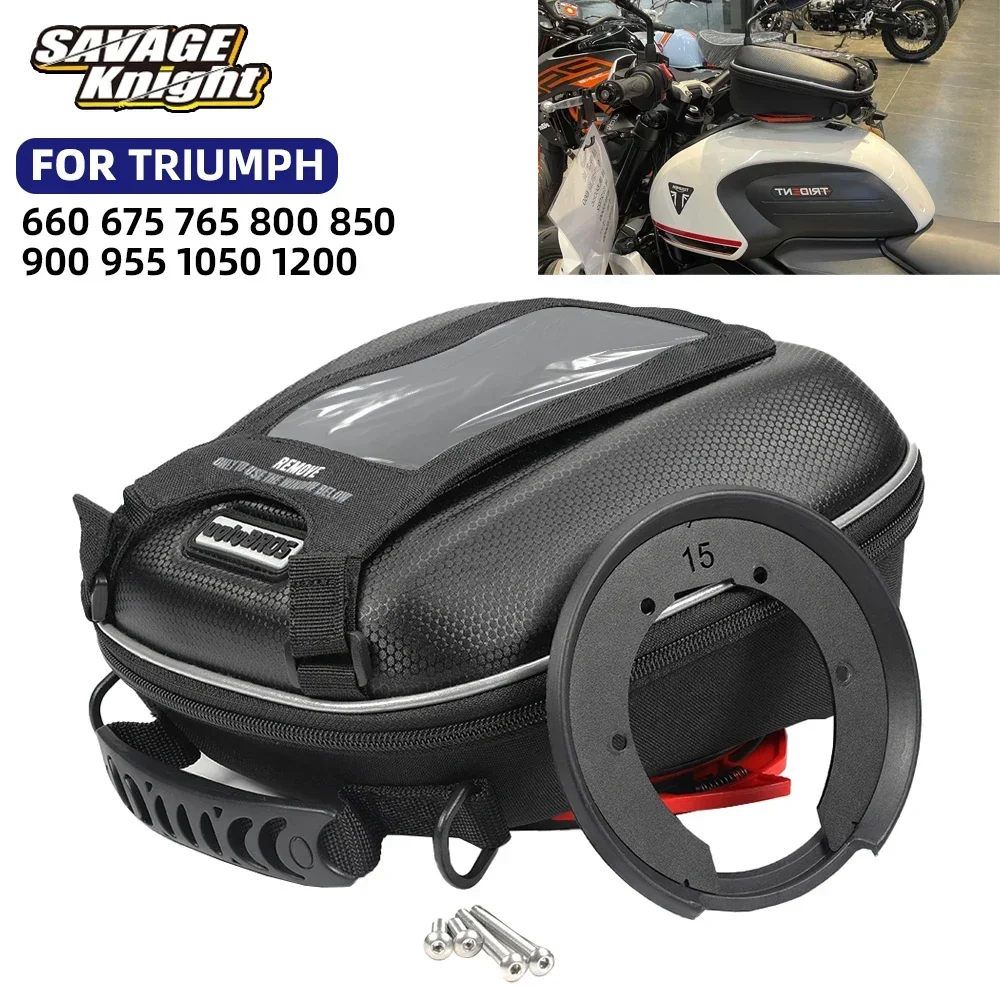 

Tank Bag For Trident 660 Street Triple 765 660 675 1050 1200 Tiger 800 850 900 955 1050 1200 Motorcycle Tanklock Racing Backpack