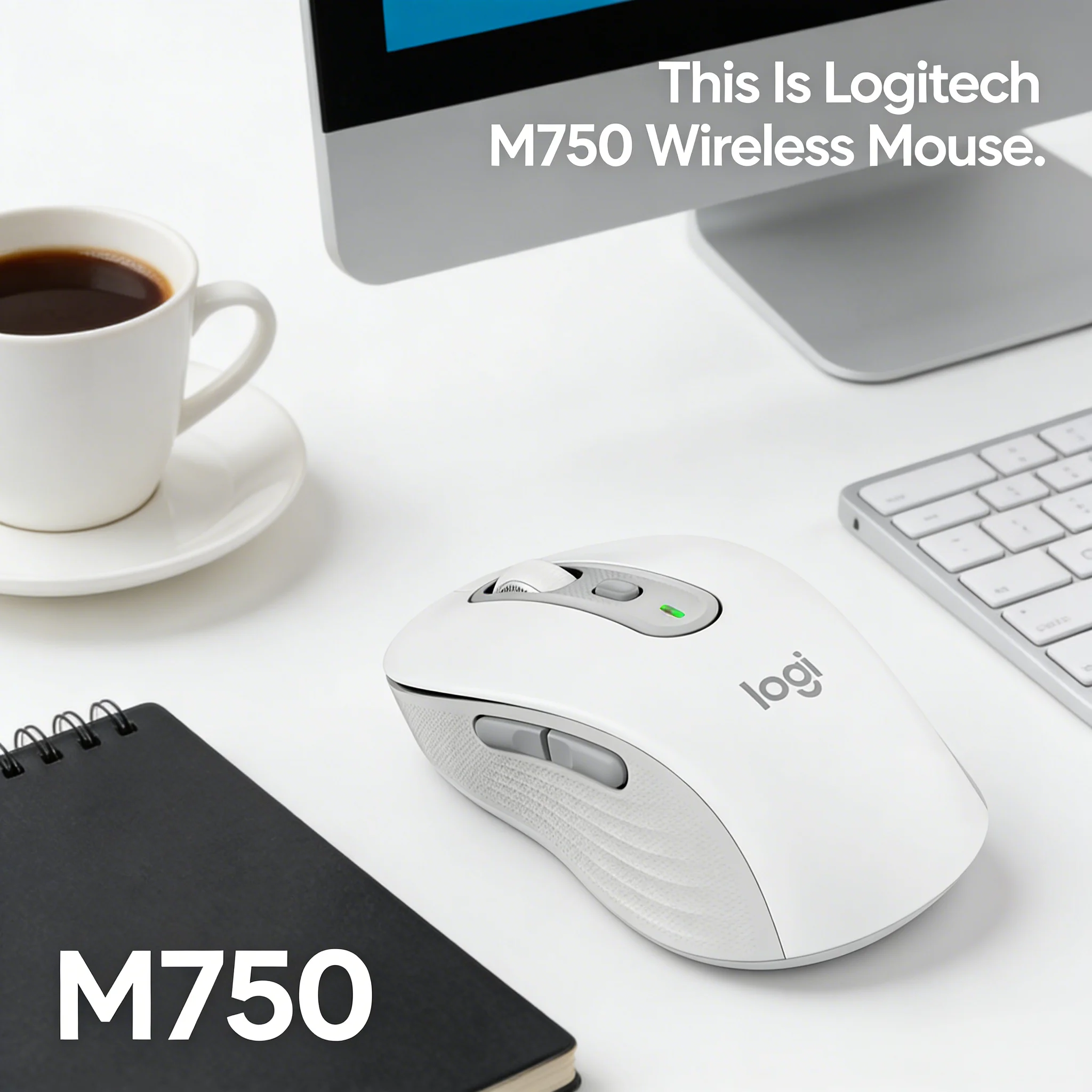 

Бесшумная офисная мышь Logitech M750 с тихим кликом и настраиваемыми кнопками