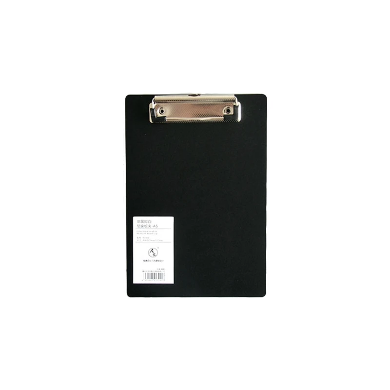 E9LB Simple Notepad Memo Pad Board Clip Loose-leaf Notebook File Writing Clamps Office School Supplies