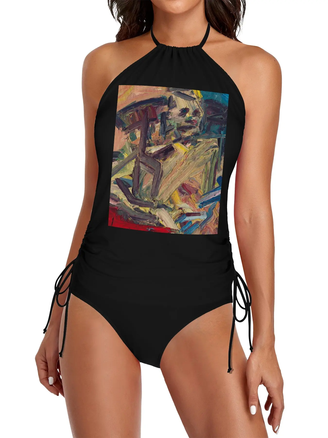 

Frank Auerbach Catherine Lampert Seated Split Swimsuit Set swimwear 2025 woman women's beach suit women beach dresses