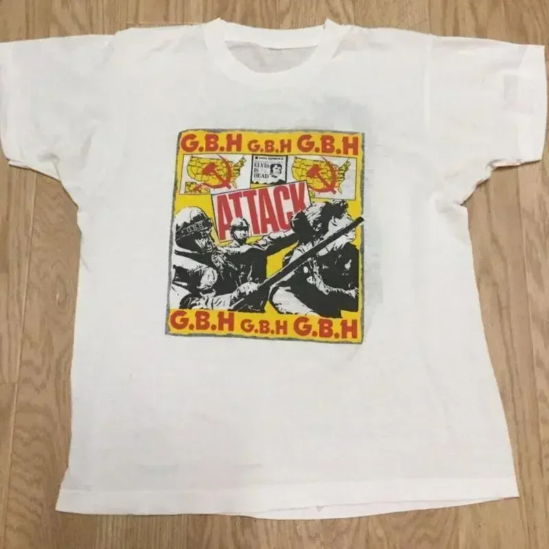 Vtg Attack G H B Charged Gbh T Shirt White S 5Xl