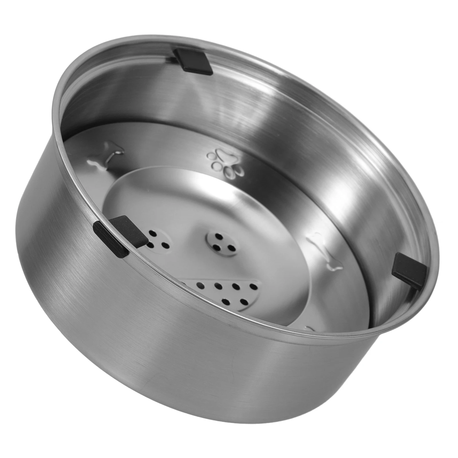 

Dog Anti Overflow Water Bowl Stainless Steel Large Capacity Bowls Non Spill Floating Dishes Pet Feeder