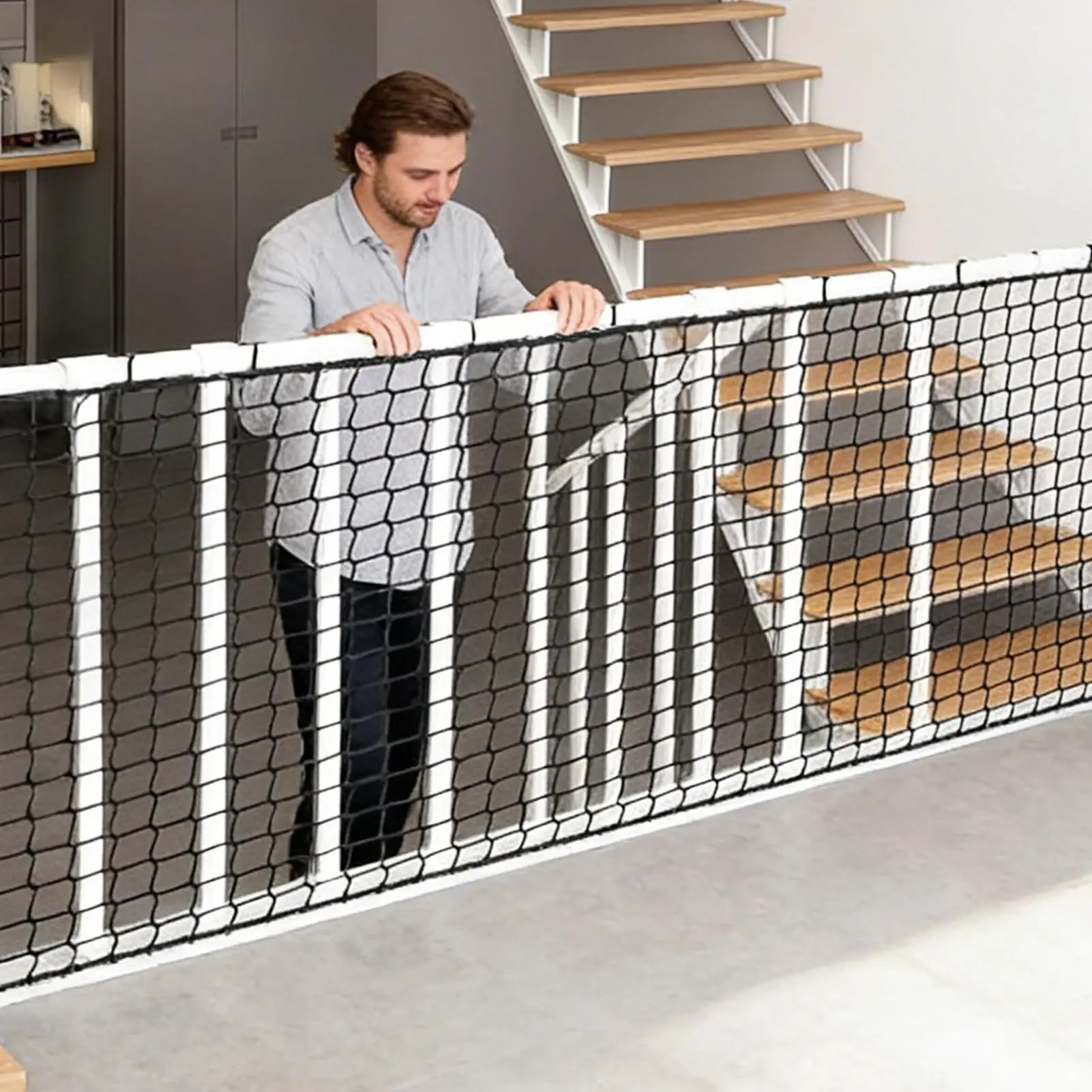 

Balcony Netting Mesh Protection Barrier Stair Safety Net For Kids Pets Protection Apartment Balcony Railing Playground Golf