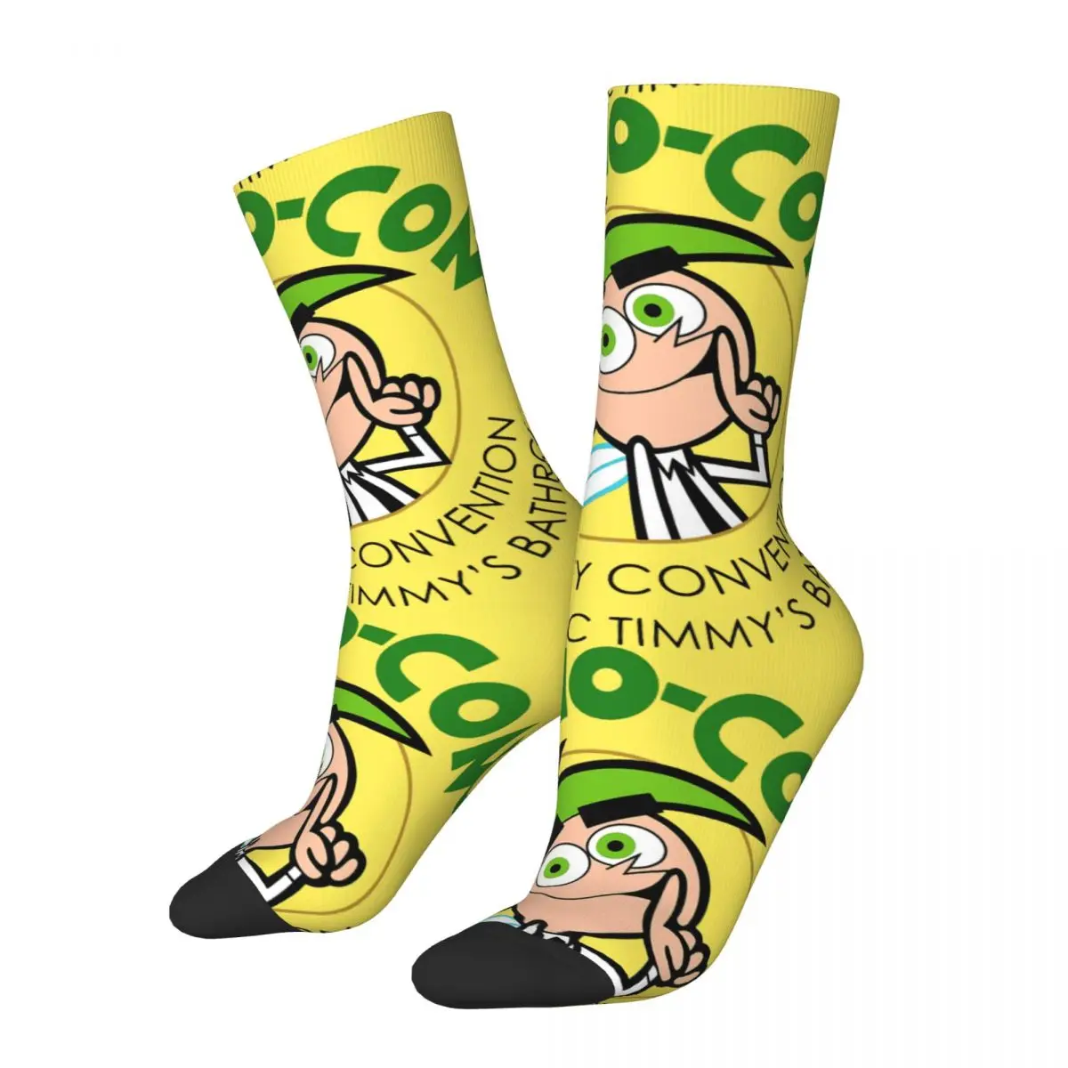 Hip Hop Retro Cosmo Con Crazy Men's compression Socks Unisex The Fairly Odd Parents Harajuku Seamless Printed Funny Crew Sock