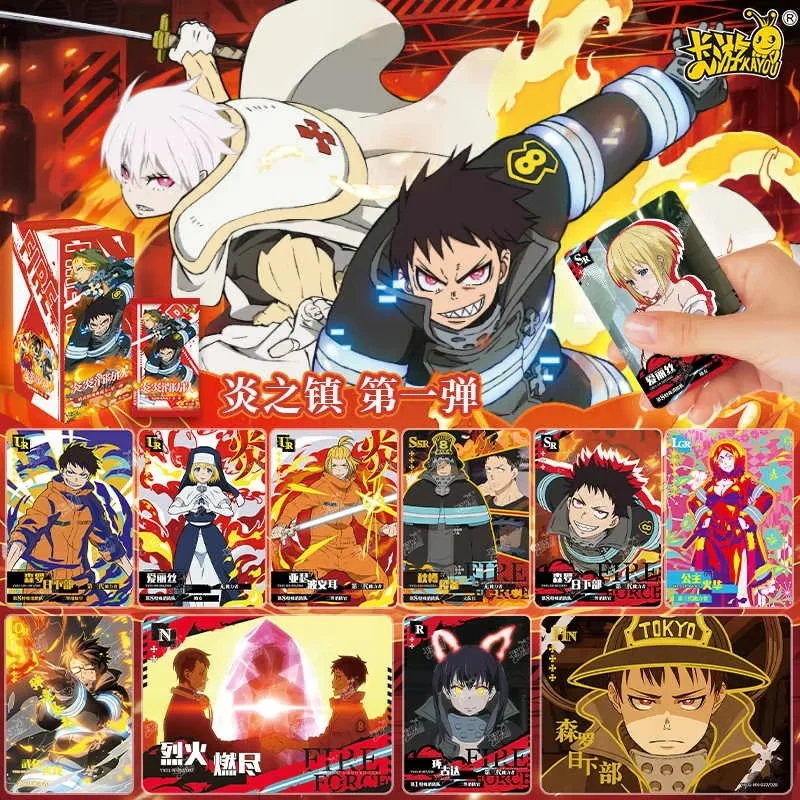 

Подлинная горячая распродажа KAYOU Fire Force Card Yanwu Zhenhun First Bomb Game Collection Card Детские игрушки Подарки Оригинальная коробка