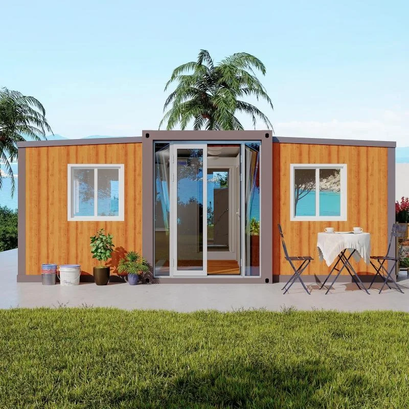 منازل حاوية فاخرة مسبقة الصنع، هيكل فولاذي مقاوم للطقس مع غرفة المعيشة وغرفة النوم #3