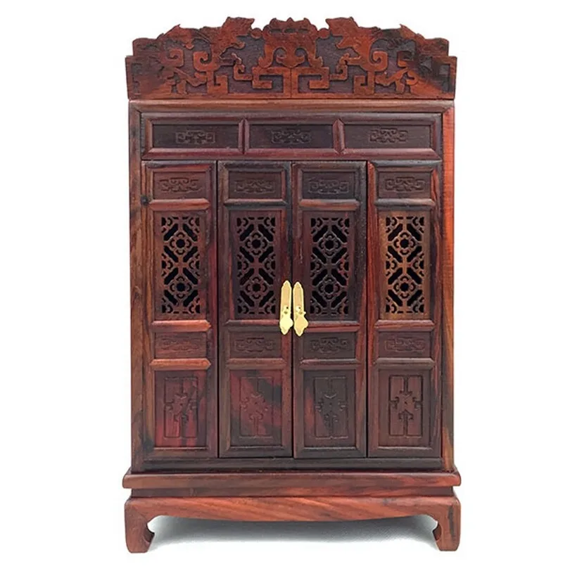 خشب الورد منحوت بوذا مذبح بوتسودان ضريح الله زن المحمولة الصلاة ديكور #3