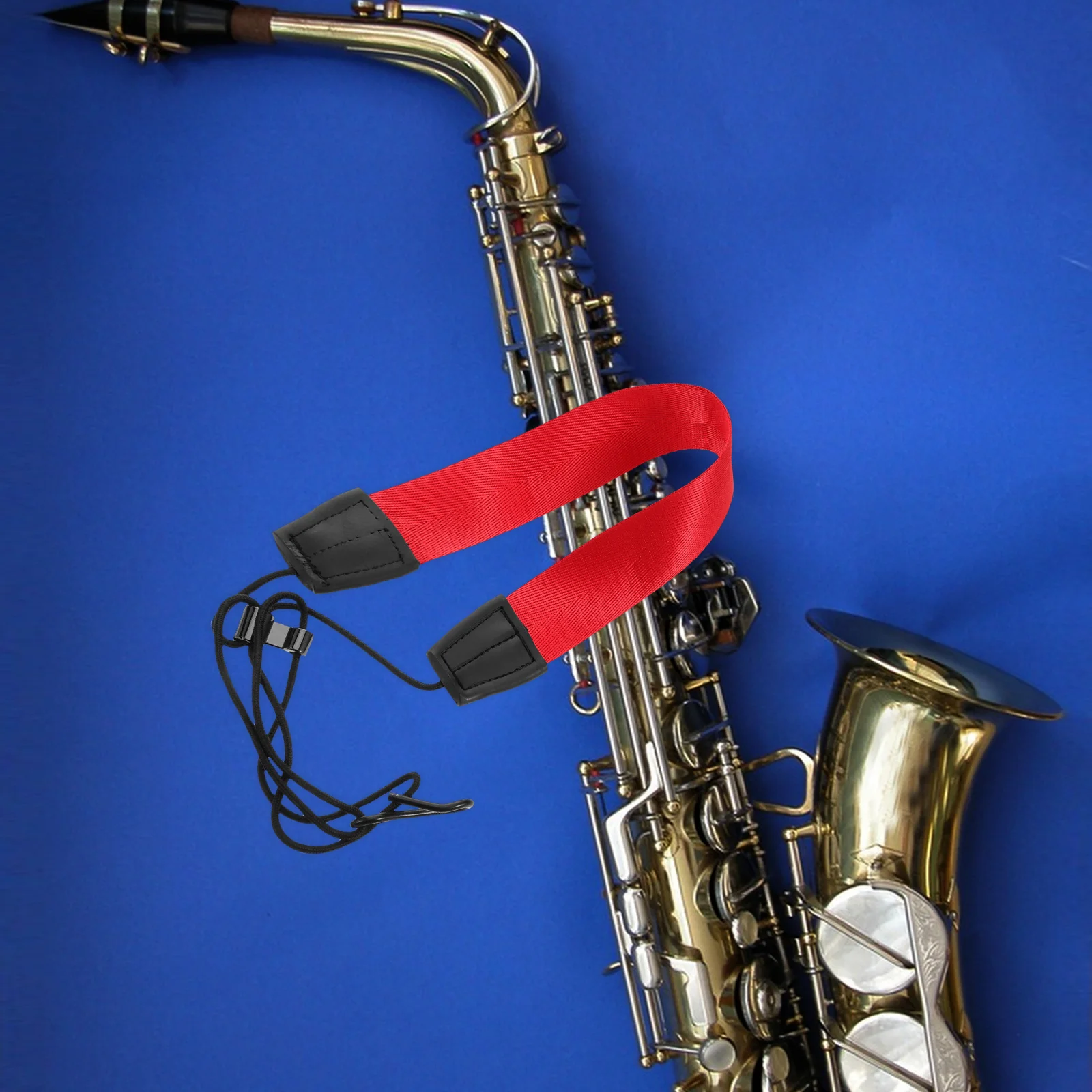 

Saxophone Neck Strap Adjustable Universal Non-Slip Clarinet Strap Replacement for Adults Alto Tenor Soprano Music