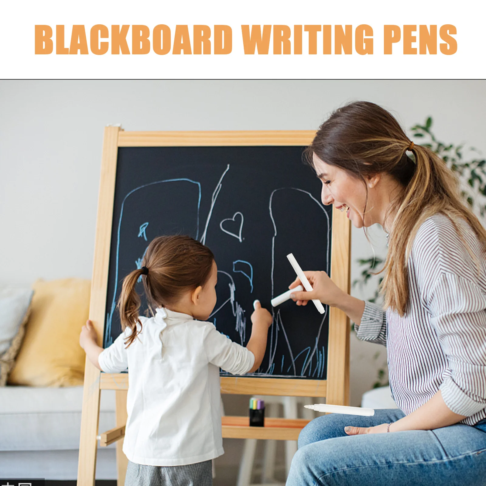 

20Pcs Premium Liquid Chalk Markers White Chalkboard Pens Erasable Drawing Pen for Glass Blackboard White Chalk Markers