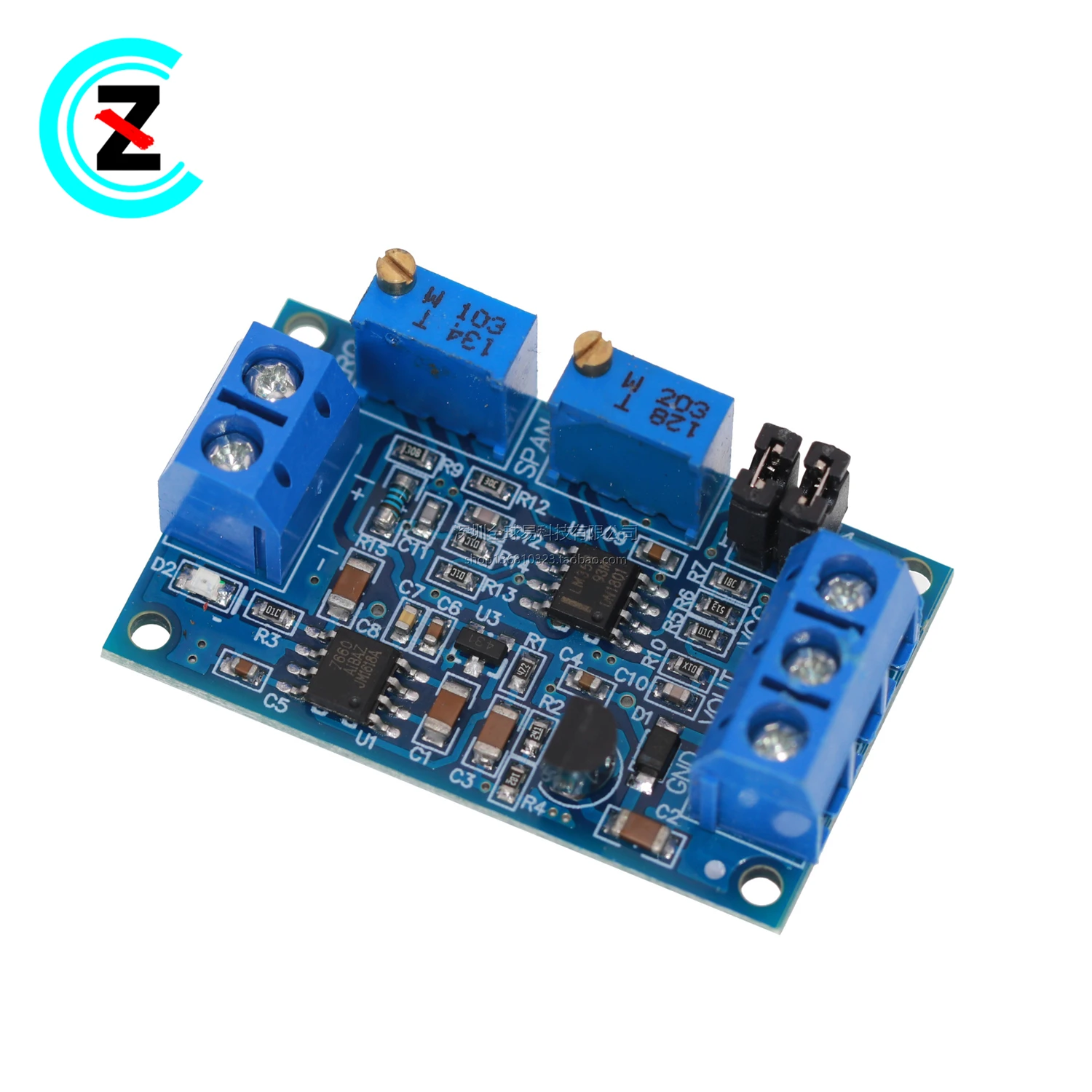 Current voltage module 0/4-20mA to 0-3.3V5V10V voltage transmitter signal conversion conditioning