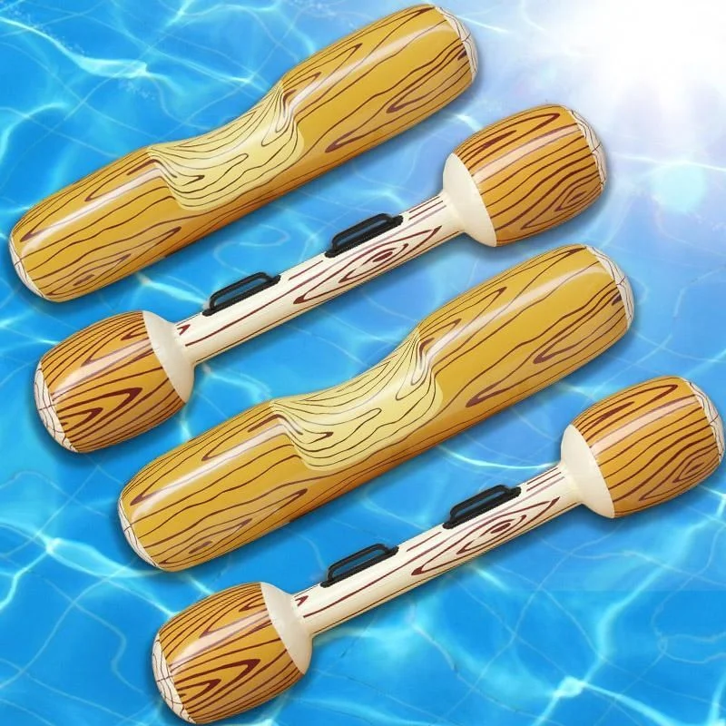 4 Pcs Inflatable Pool Floats, Pool Rafts Row Toys For 2 Players Adults Children Summer Pool Party Floating Toys for Kids