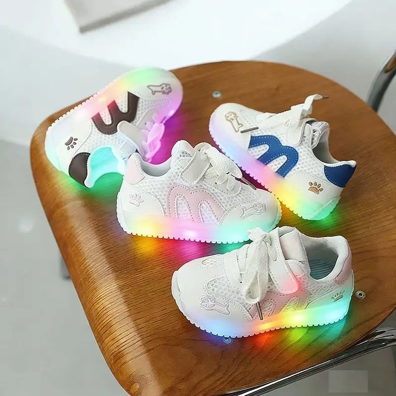 cute Led Shoes Boys Girls Lighted Casual Sneakers Glowing Shoes Kid Sneakers With Luminous Sole outdoor Running Shoes Luminous