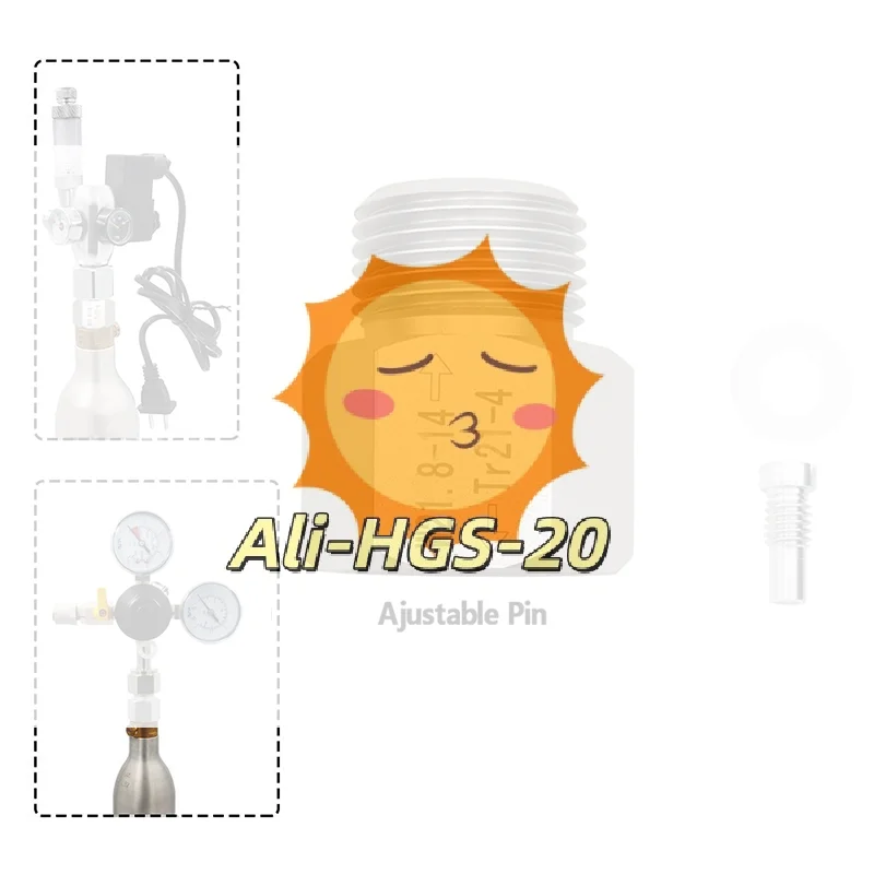 

Аксессуары для аквариума и пива Homebrew CO2, набор переходников TR21-4 на W21.8-14 для баллонов CO2