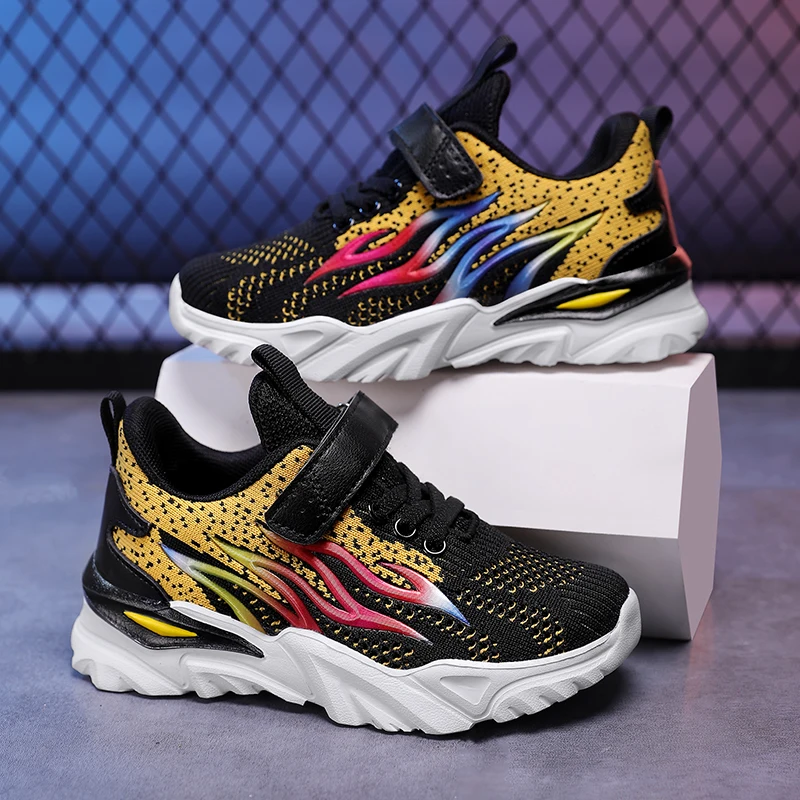 

Осень 2024, новая модная детская спортивная обувь, легкие противоскользящие кроссовки для гонок, уличная повседневная обувь для поездок на работу