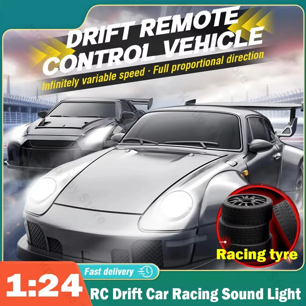 

RC Drift Car Remote Control Model Racing High Speed Sound Light 1:24 Radio Truck Vehicle Toy Gift for Boy Girl Children Kids