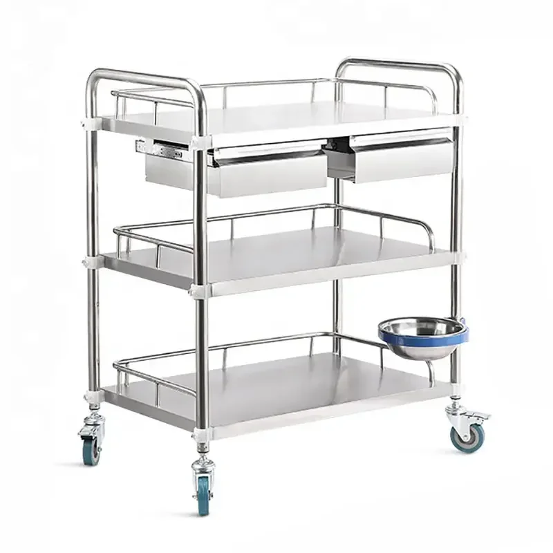 *---China Stainless Steel Breathing Machine Ventilator Medical Trolley For Loewenstein Ventilator