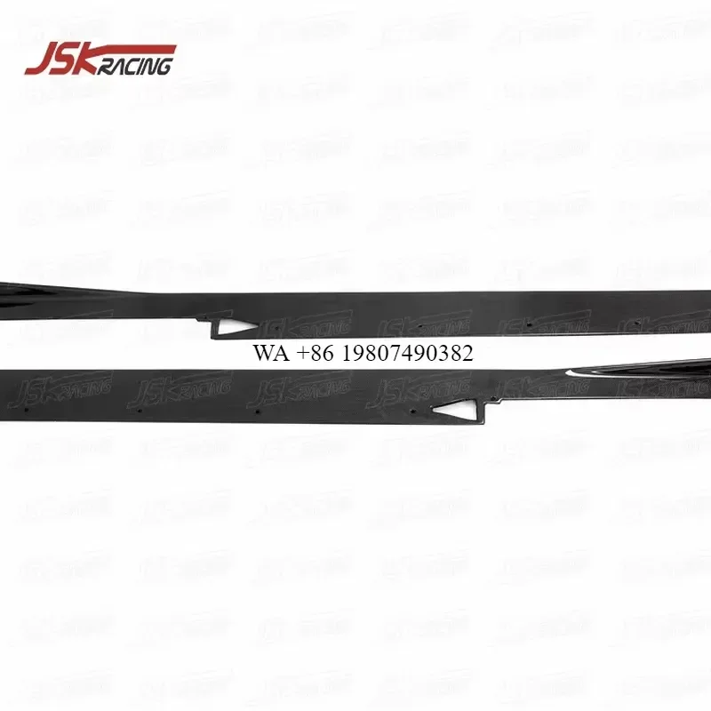 Wmwmnu For 458 Italia Spider Dry Carbon Fiber Side Skirts D Style Body Kit Auto Exterior Accessories Car Styling
