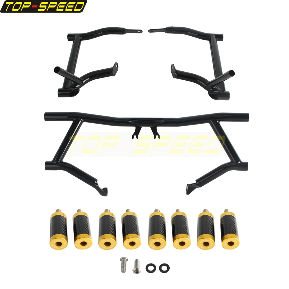 دراجة نارية Higway السرج الحرس تحطم بار القضبان واقي مصد السيارة ل هارلي الطريق الملك الترا المحدودة منخفضة CVO/SE عجلة حرة FLRT