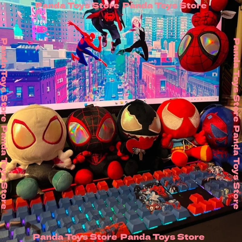 

В наличии Горячие игрушки Cosbi Человек-паук слепая коробка плюшевые куклы-сюрпризы игрушки милый Человек-паук Майлз Моралес Веном подвески модный подарок
