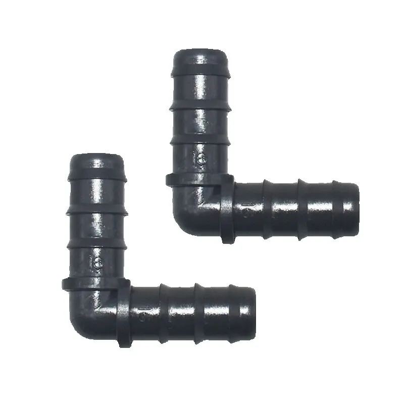 

Garden Hose 16mm Elbow Barb Connector 1/2 Knee 90 Degrees Elbow Hose Repair Connection Adapter Irrigation System Fittings 50Pcs