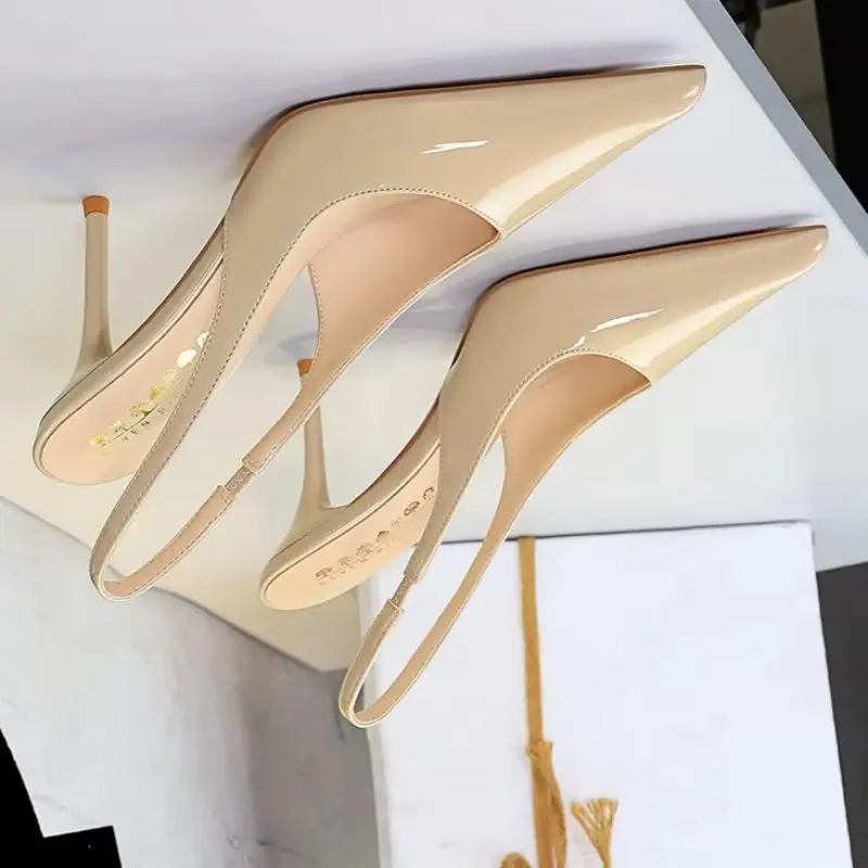 BIGTREE Pumps 2026 Spring New Pointed Head Thin Heel High Heel Single Shoes French Fashion Sexy Bag Head Empty Women's Sandals