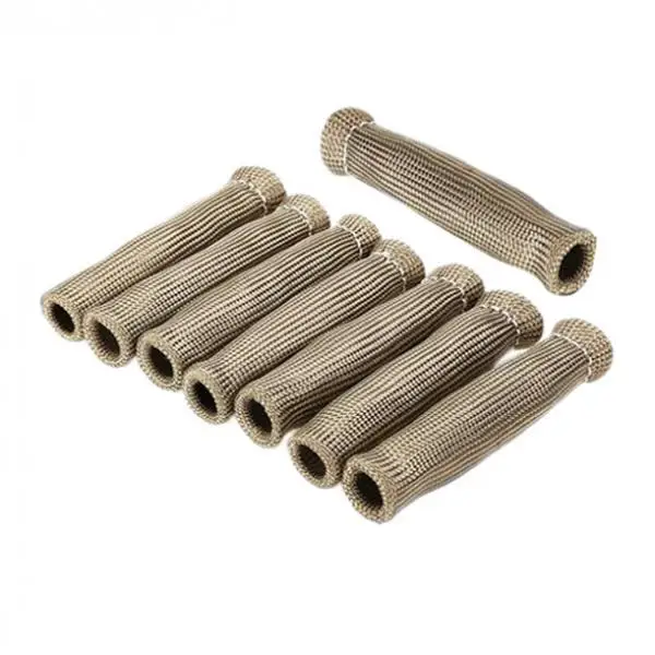 Spark Plug Protect Boot Heat Shield Sleeve Premium Basalt Fiber Cover for Chevy GMC Pontiac Buick Ford